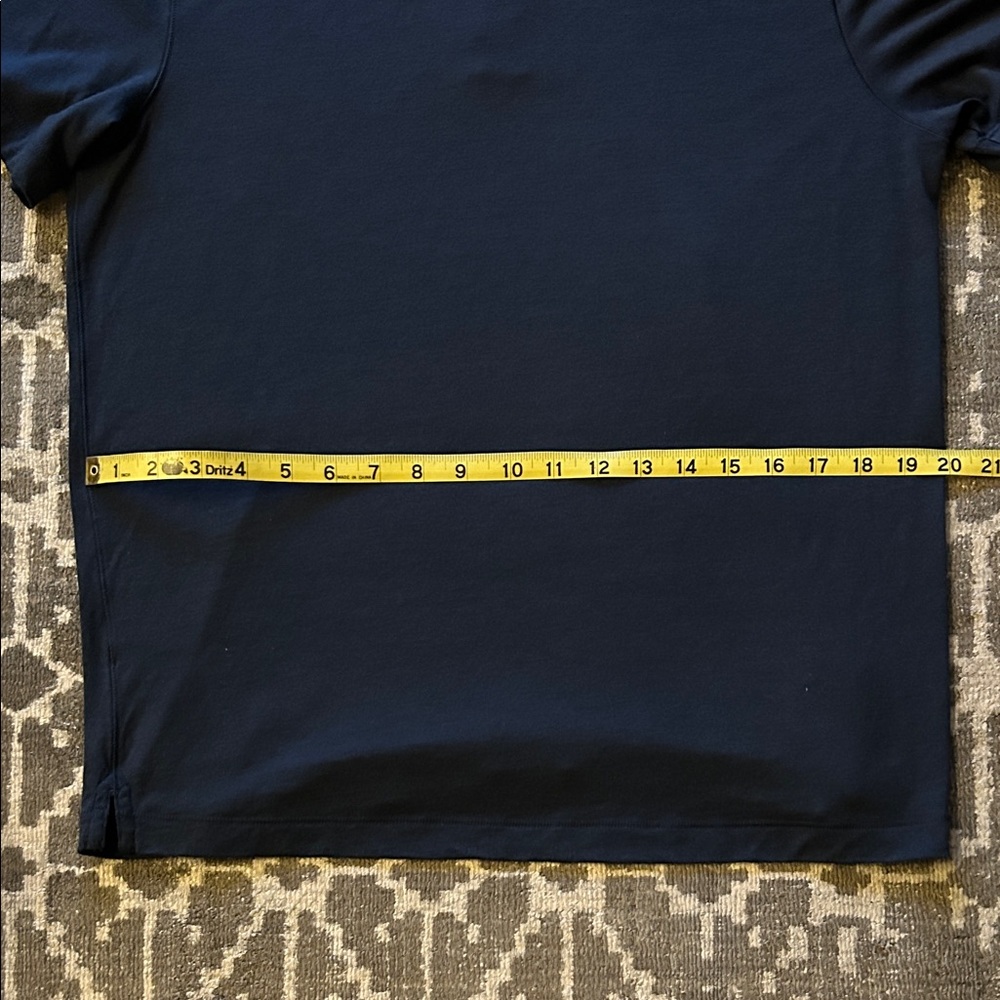 PROOF Navy Blue Merino Wool Polo Shirt - Picture 8 of 11